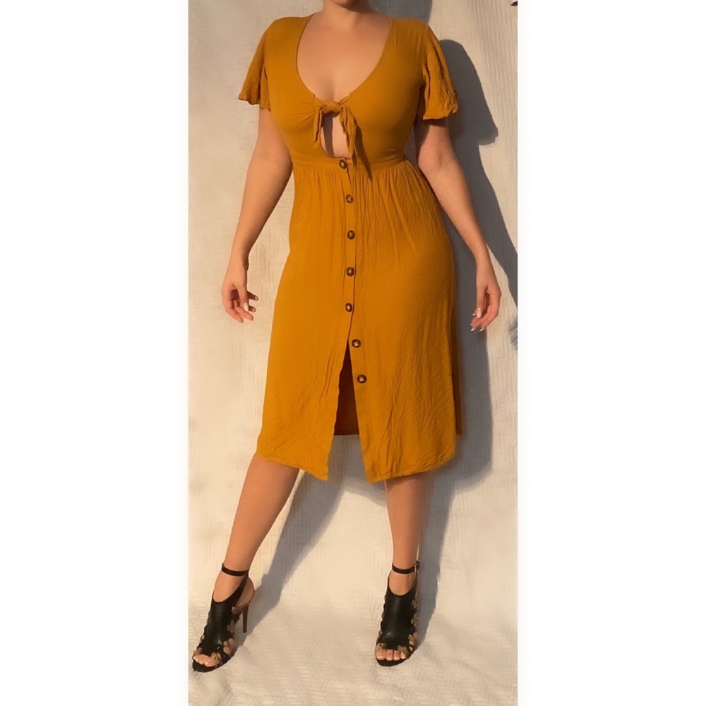 Mimi Chica mustard dress